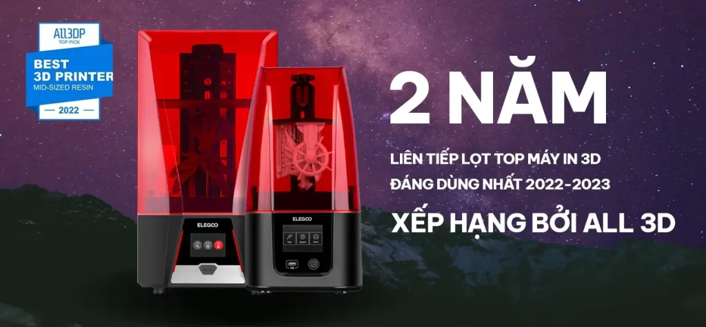 elegoo được all3dp xép hạng máy in 3d đáng dùng nhất 2022 2023