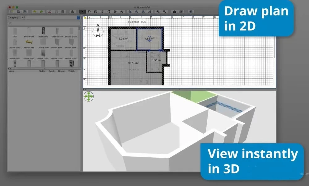 Sweet home 3D