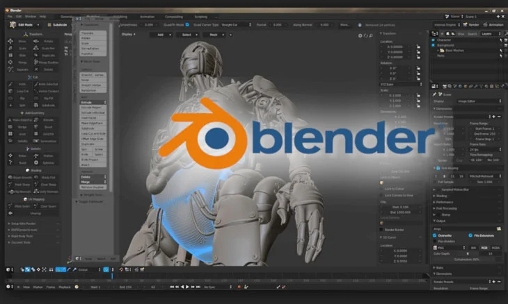 Phần mềm thiết kế 3D Blender